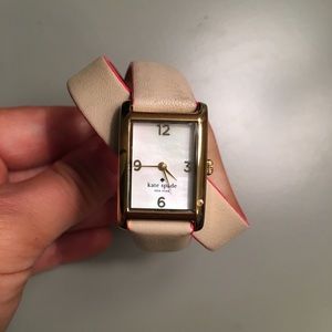 Kate Spade double-wrap leather watch